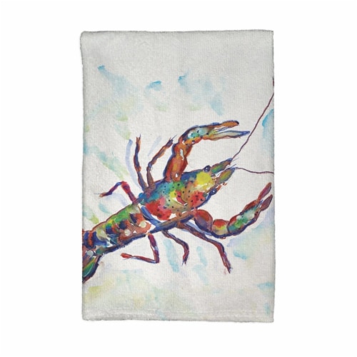 Betsy Drake KT986A Crayfish Kitchen Towel Perspective: front