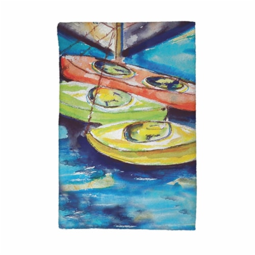 Betsy Drake KT992 Kayaks Kitchen Towel Perspective: front