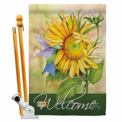Breeze Decor Fl Hs Ip Bo D Us18 Wa 28 X 40 In Sunflower With Hummingbird Spring Fl 1 King Soopers