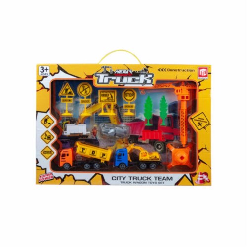 Kole Imports OT969-4 City Construction Play Set, 12 Piece - Pack of 4 Perspective: front