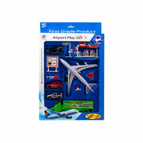 Kole Imports OT963-2 Assorted Transportation Play Set, Pack of 2 Perspective: front
