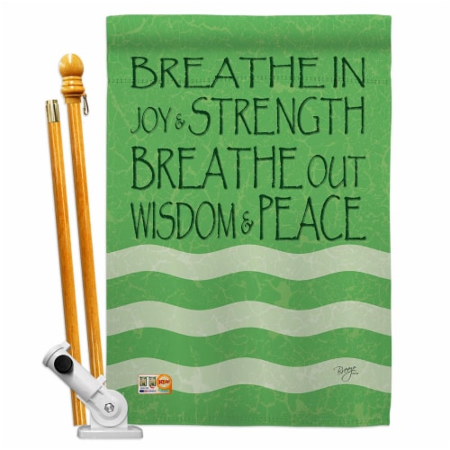 Breeze Decor BD-SH-HS-100058-IP-BO-D-US14-BD 28 x 40 in. Welcome Breathe in Inspirational Swe Perspective: front