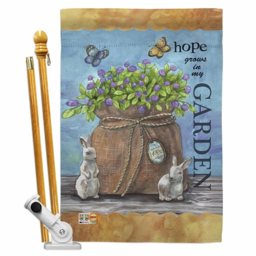 Breeze Decor BD-SH-HS-100066-IP-BO-D-US16-AL 28 x 40 in. Welcome Hope Grows Inspirational Swe Perspective: front