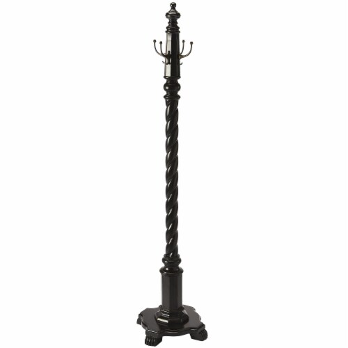 Butler Specialty Masterpiece Joshua Coat Rack in Black Licorice Perspective: front