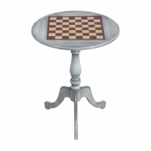 Butler Specialty Company, Colbert 22  Round  Pedestal Game Table, Gray Perspective: front