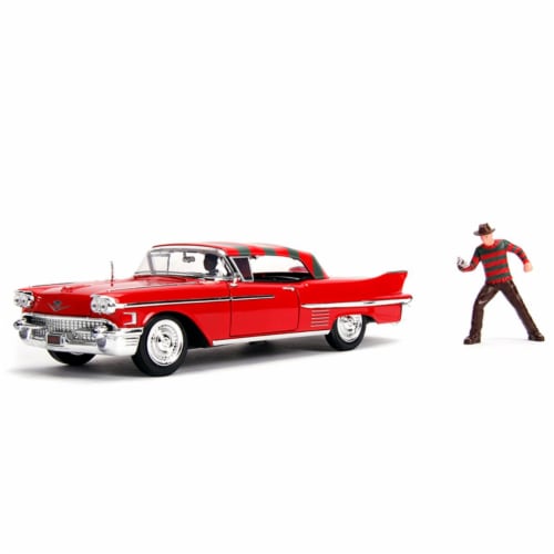 1 by 24 Scale A Nightmare on Elm Street Car for 1958 Cadillac Series 62 with Freddy Krueger, Perspective: front