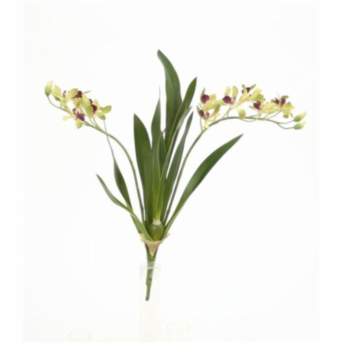 18 in. Vanda Orchid with Plant, Green - Pack of 8 Perspective: front