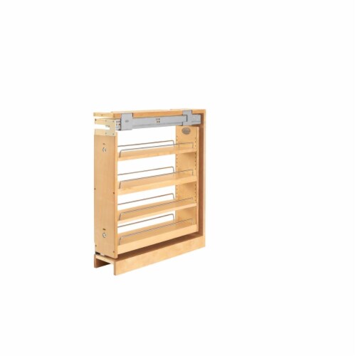 Base Cabinet Pullout Organizer with Top Slide Sink & Base Accessories, Natural Maple - 27.31 Perspective: front