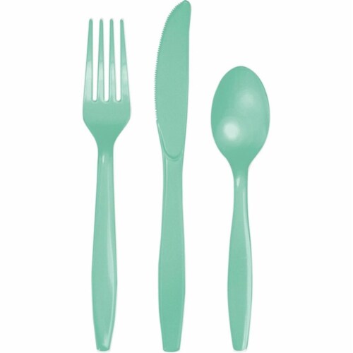 Group Fresh Mint Assorted Cutlery, Pack of 12 - 18 per Pack Perspective: front