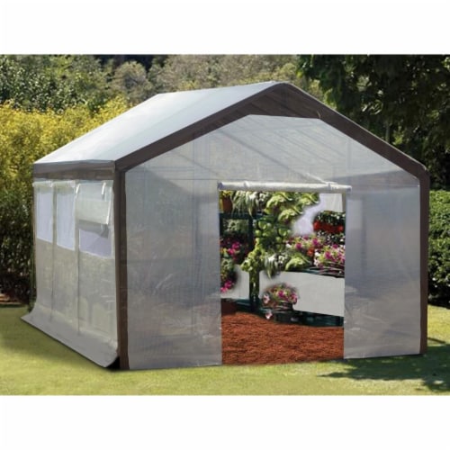 Replacement Greenhouse Cover for Complete Set - 9 ft. x 10 ft. x 20 ft. Perspective: front