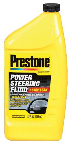 Prestone® Power Steering Fluid with Stop Leak Perspective: front