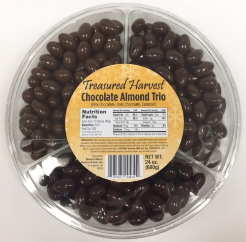Treasured Harvest Chocolate Covered Almond Trio Perspective: front
