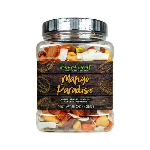 Treasured Harvest Mango Paradise Mixed Nuts Perspective: front