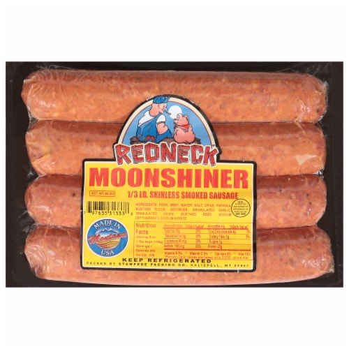 Redneck® Moonshiner Smoked Sausage Perspective: front