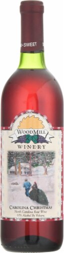 Woodmill Winery Carolina Christmas Mon Amour Semi-Sweet Rose Wine Perspective: front
