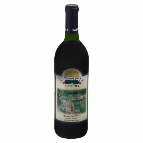 Woodmill Winery Blueberry Wine Perspective: front