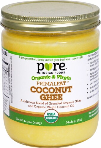 Pure Indian Foods Organic & Virgin PrimalFat® Coconut Ghee Perspective: front