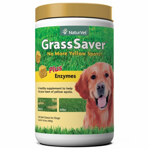 NaurVet® GrassSaver Plus Enzymes for Dogs Perspective: front
