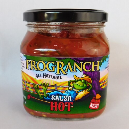 Frog Ranch® All Natural Hot Salsa Perspective: front
