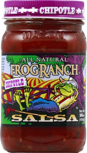 Frog Ranch All Natural Chipotle Salsa Perspective: front