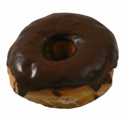 Prairie City Bakery Classic Chocolate Glazed Yeast Donut, 18 Ounce -- 6 per case. Perspective: front