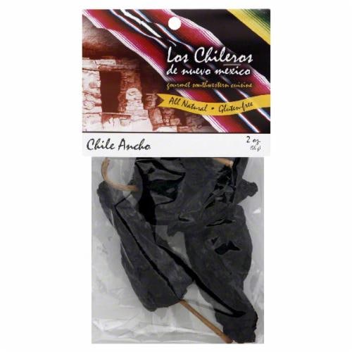 Los Chileros Whole Dried Ancho Chiles Perspective: front