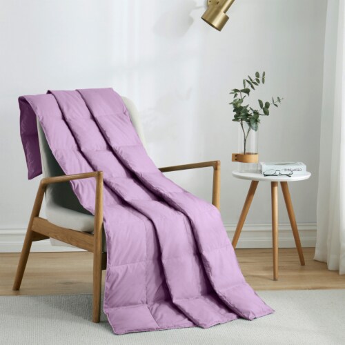 Natural Down Blanket Filled With Ultrafeather And Down Throw Blanket 50 X 70 Sewn Thro 1 unit Smith s Food and Drug