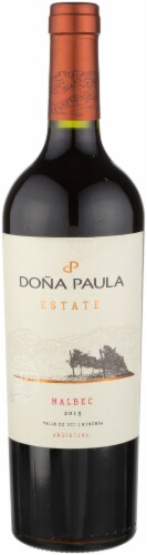 Dona Paula Estate Malbec Red Wine Perspective: front
