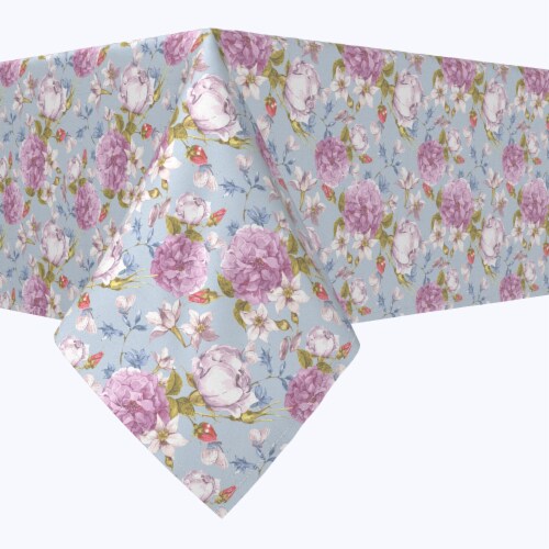 Square Tablecloth, 100% Polyester, 70x70 , Butterfly Vintage Floral, 70 ...