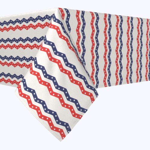 Square Tablecloth, 100% Polyester, 70x70 , Patriotic Chevron, 70 x 70 ...