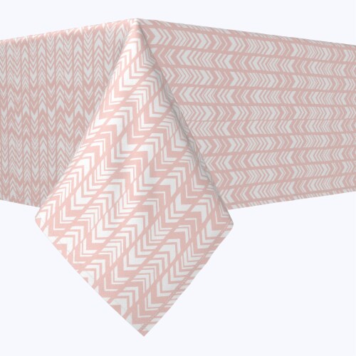 Square Tablecloth, 100% Polyester, 70x70 , Pink Abstract Arrows, 70 x ...