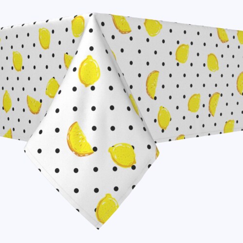 Square Tablecloth, 100% Polyester, 54x54 , Summertime Lemons, 54 x 54 ...