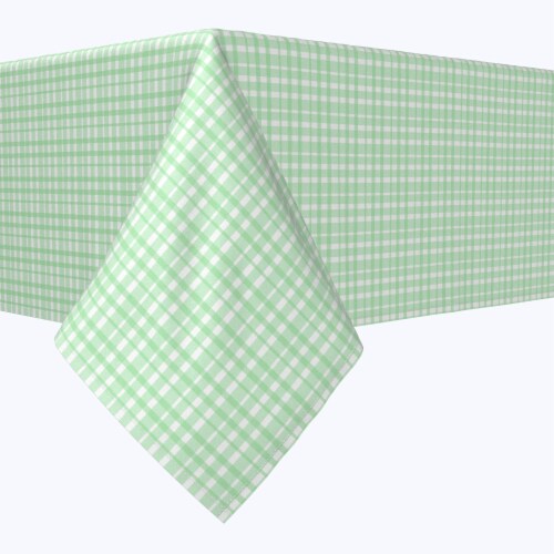 Square Tablecloth, 100% Polyester, 70x70 , Vintage Green Check, 70 x 70 ...