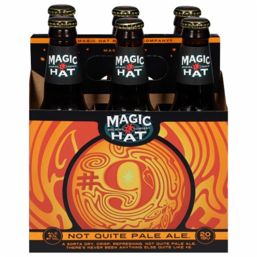 Magic Hat Brewing Company® #9 Not Quite Pale Ale Beer Perspective: front