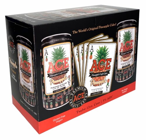 Ace Cider Pineapple Craft Cider Perspective: front