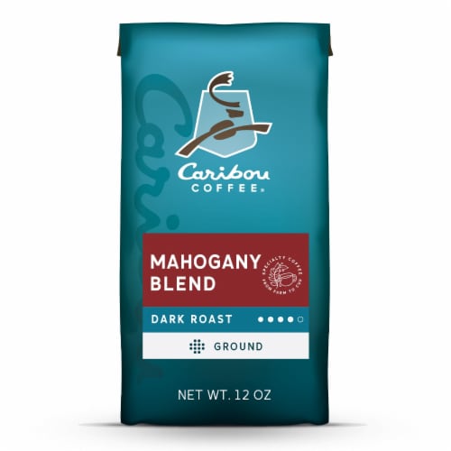 Caribou Coffee Mahogany Dark Roast Ground Coffee Perspective: front