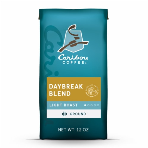 Caribou Daybreak Morning Blend Light Roast Ground Coffee Perspective: front