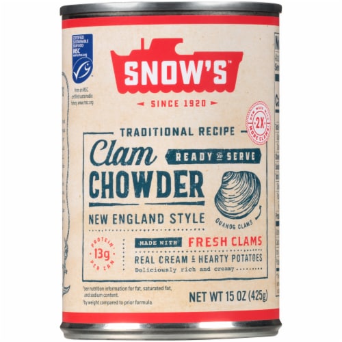 Bumble Bee Snow's New England Style Clam Chowder Perspective: front
