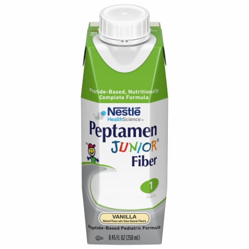 Nestle Health Science® Peptamen Junior® Fiber Vanilla Peptide-Based Pediatric Formula Perspective: front