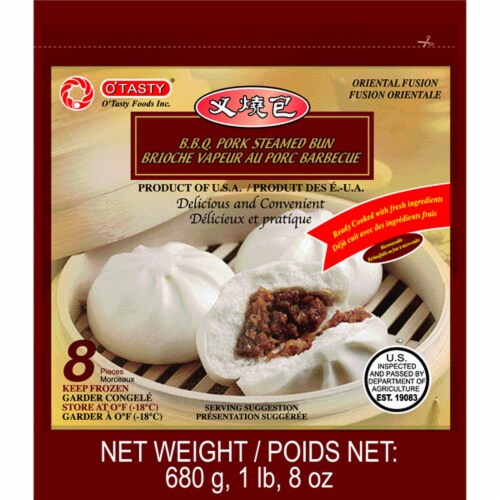 O' Tasty BBQ Pork Steamed Bun Perspective: front