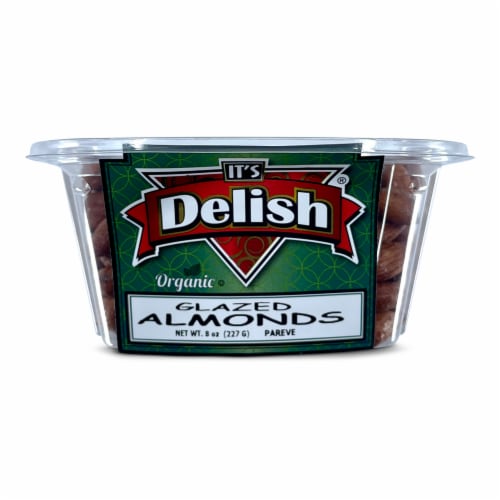 It's Delish® Organic Glazed Almonds Perspective: front