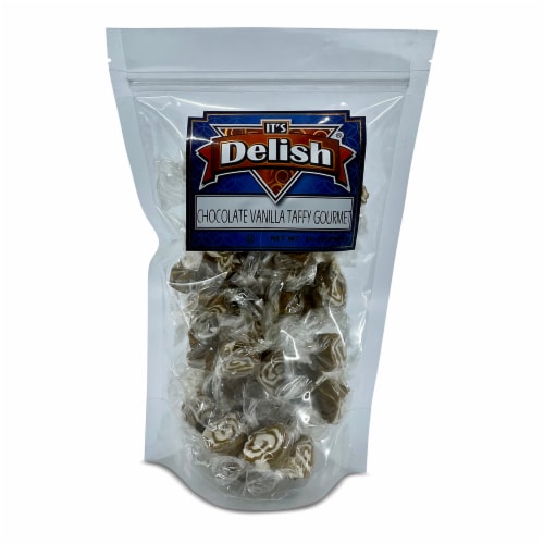 It's Delish® Chocolate Vanilla Gourmet Taffy Perspective: front