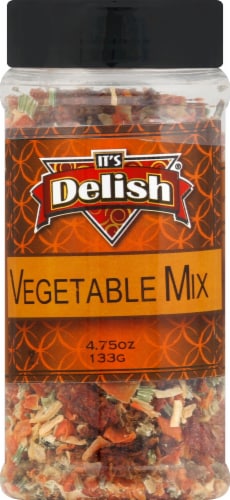 It's Delish Vegetable Soup Spice Perspective: front