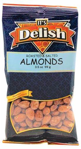 It's Delish® Roasted & Salted Almonds Perspective: front