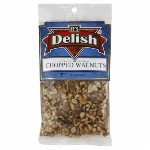 It's Delish Chopped Walnuts Perspective: front