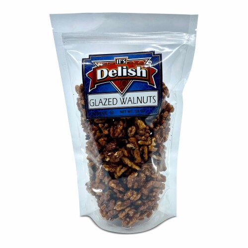 It's Delish® Glazed Walnuts Perspective: front