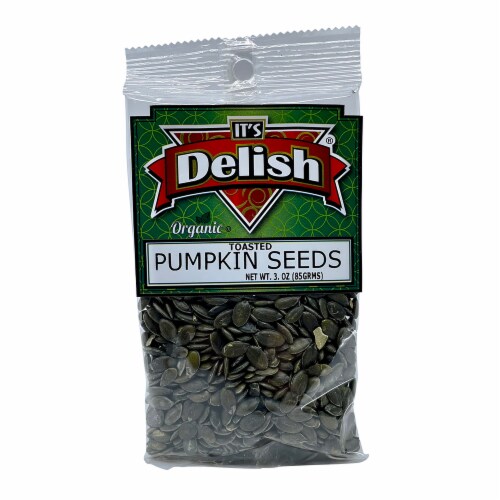 It's Delish® Organic Toasted Pumpkin Seeds Perspective: front