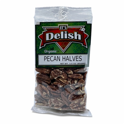 It's Delish® Organic Pecan Halves Perspective: front