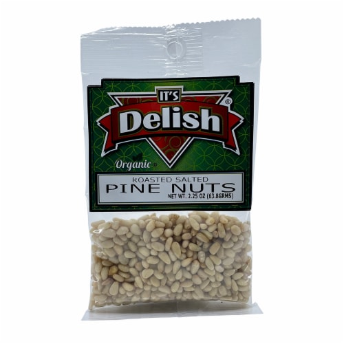 It's Delish® Organic Roasted Salted Pine Nuts Perspective: front