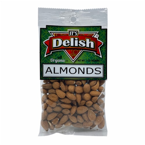 It's Delish® Organic Raw Almonds Perspective: front